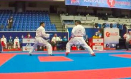 Se presenta Armando Luque en preolímpico de karate en Paris 2021