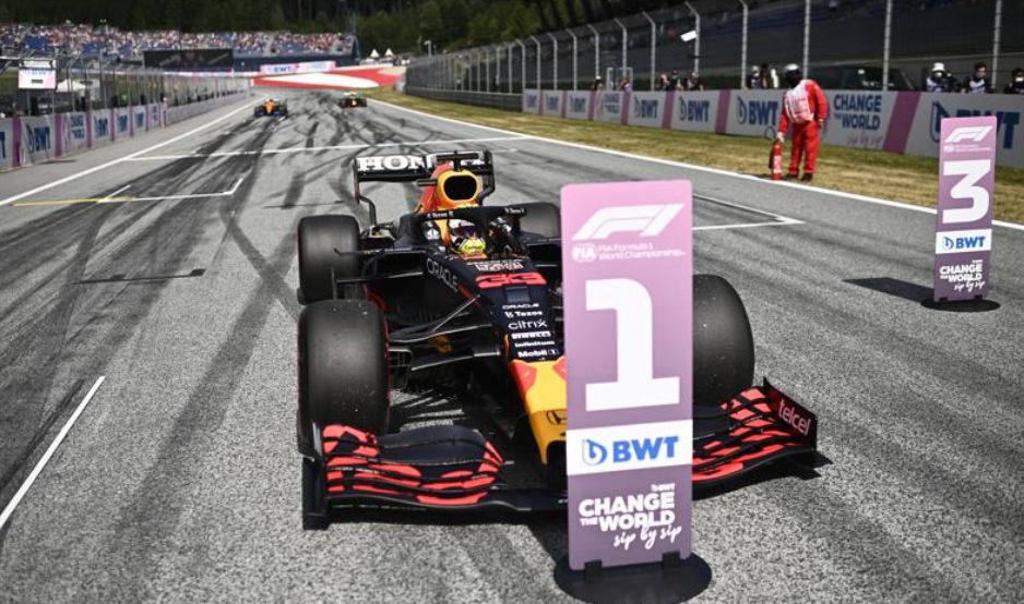 Verstappen se lleva pole del GP de Austria, Hamilton 4to