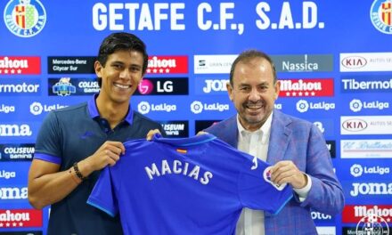 Macías ya debutó con el Getafe y fue titular