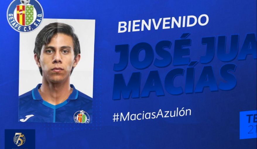 Getafe hace oficial el fichaje del mexicano José Juan Macías