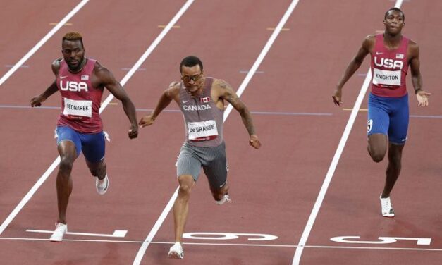 De Grasse sucede a Bolt, rey de los 200 metros