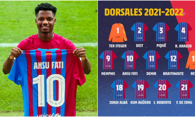 Ansu Fati hereda el dorsal de Leo Messi