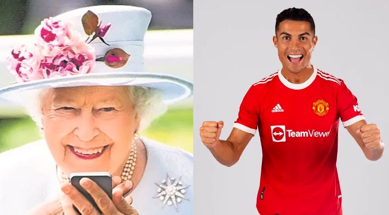 Reina Isabel II solicita jersey del Manchester United con autógrafo de Cristiano Ronaldo