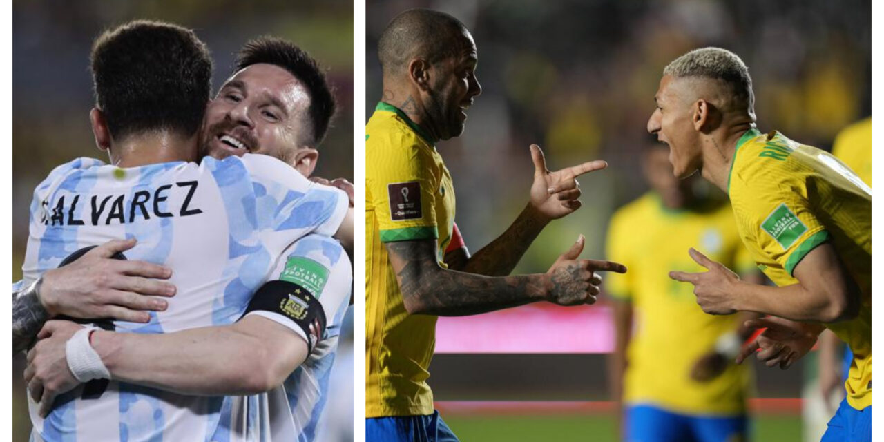 Brasil-Argentina imbatibles en Sudamérica. ¿Podrán en Qatar?