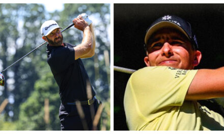 Carlos Ortiz y Dustin Johnson comparten liderato en torneo LIV Golf de Portland