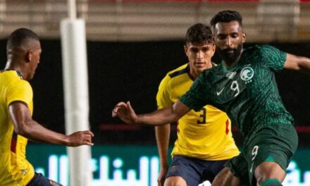 Arabia Saudita empató 0-0 con Ecuador