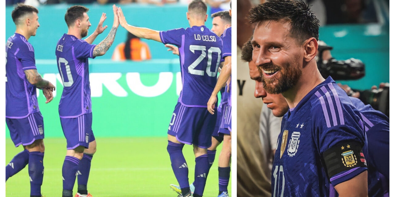 Messi anota 2 e incide en el 3ro; Argentina golea a Honduras