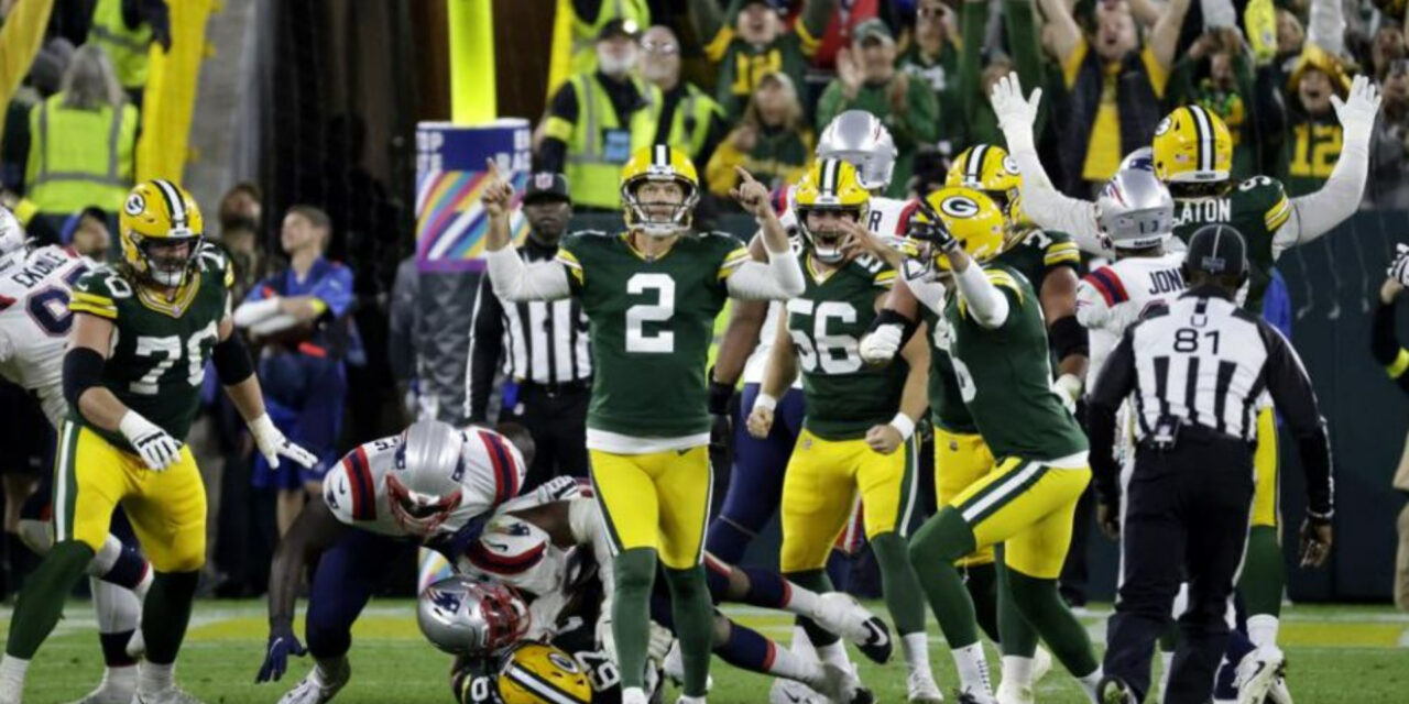 Packers ganan en tiempo extra 27-24 a Patriots