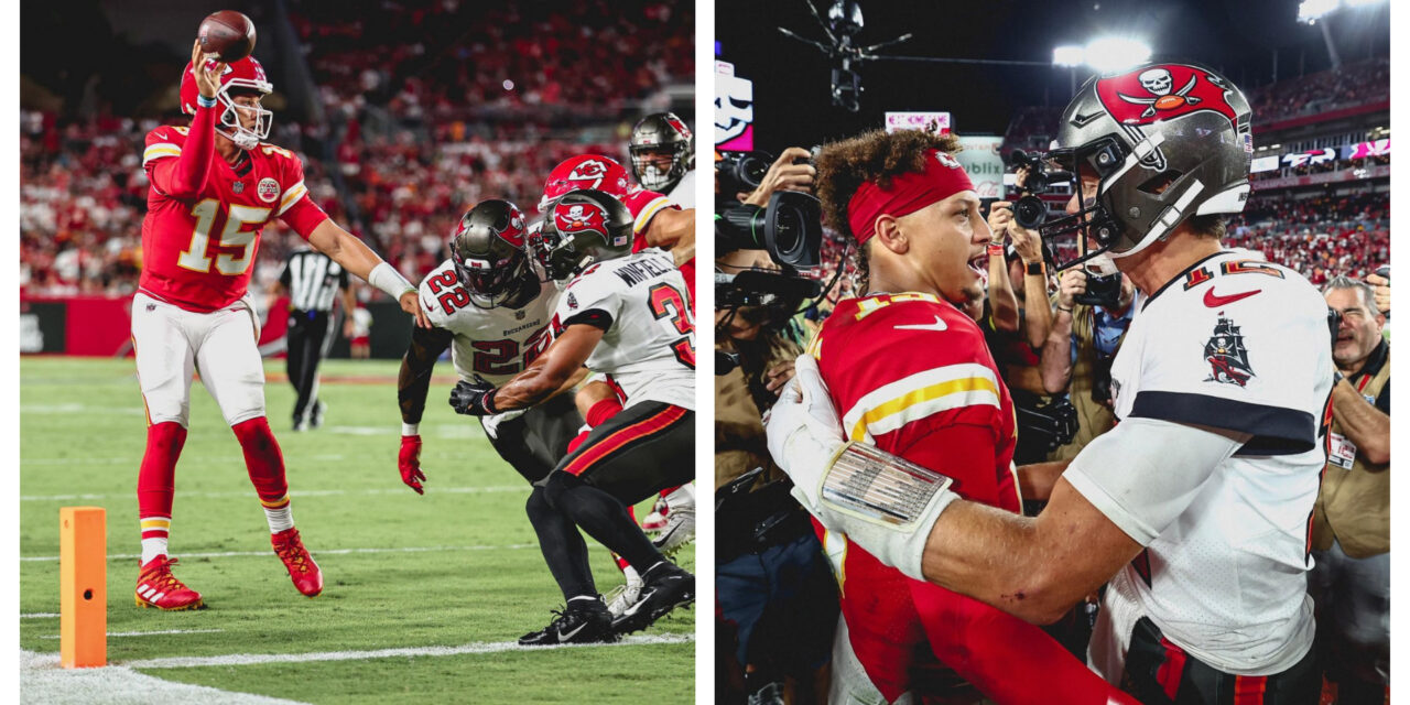 Mahomes lanza para 3 TDs y Chiefs abruman a Buccaneers 41-31