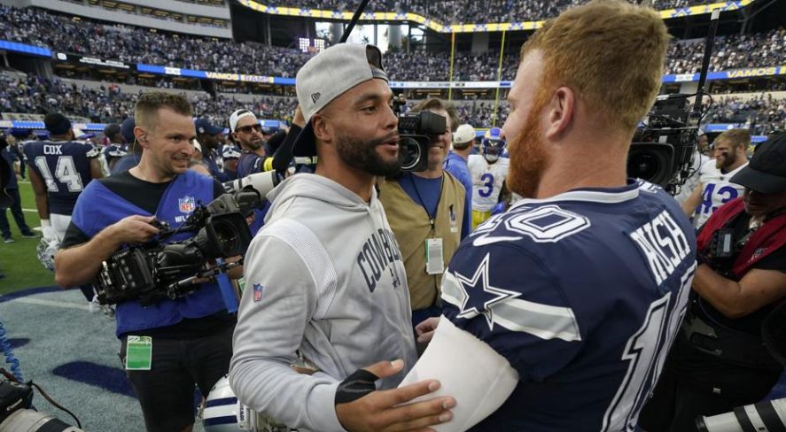 Cowboys contemplan seguir con Rush como QB ante Eagles