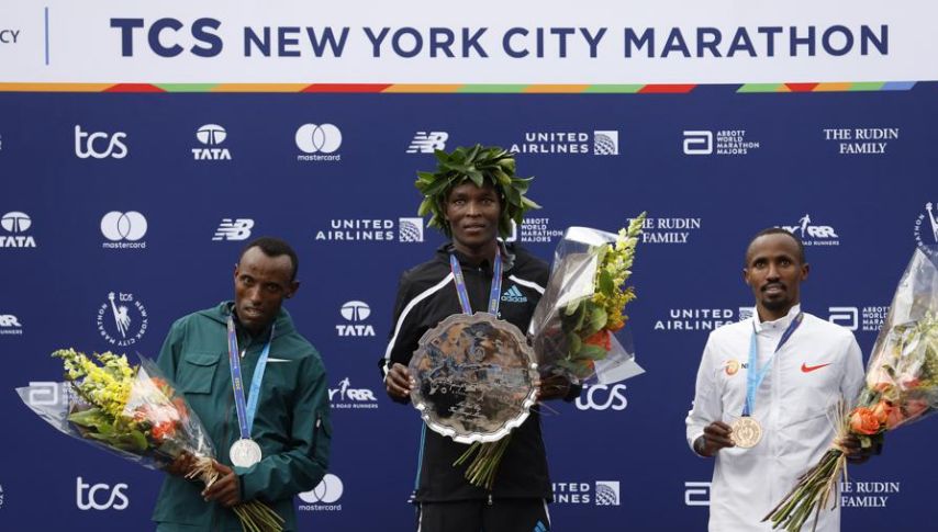 Kenianos Chebet y Lokedi ganan el maratón de Nueva York