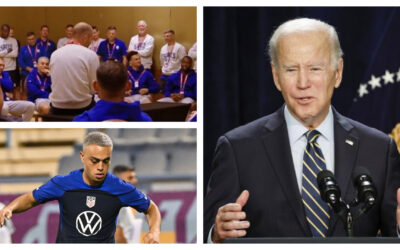 Biden le da ánimos a la selección estadounidense ante su debut en el Mundial