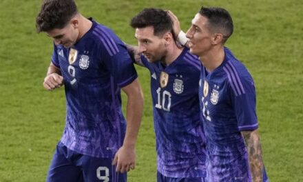 Argentina y Messi cierran fogueo con goleada a Emiratos