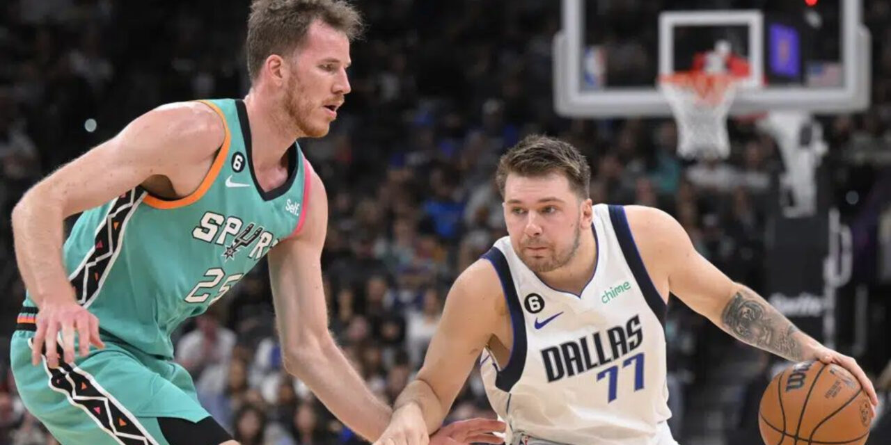 Con otra gran noche de Doncic, Mavs superan a Spurs