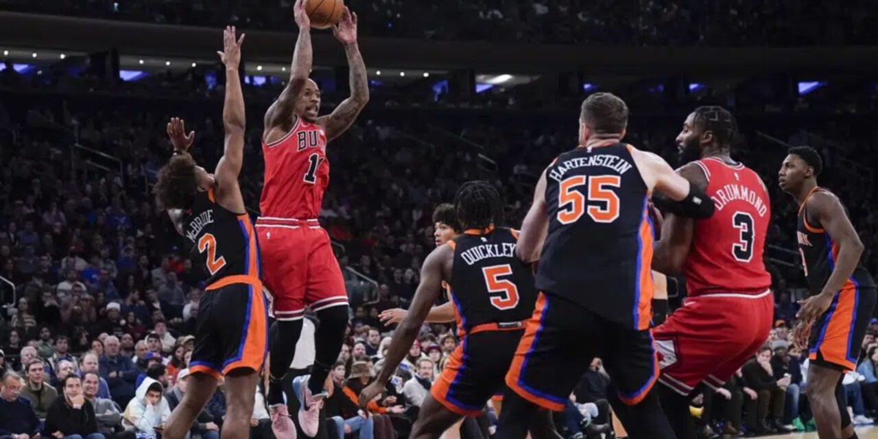 DeRozan le da el triunfo a los Bulls ante los Knicks