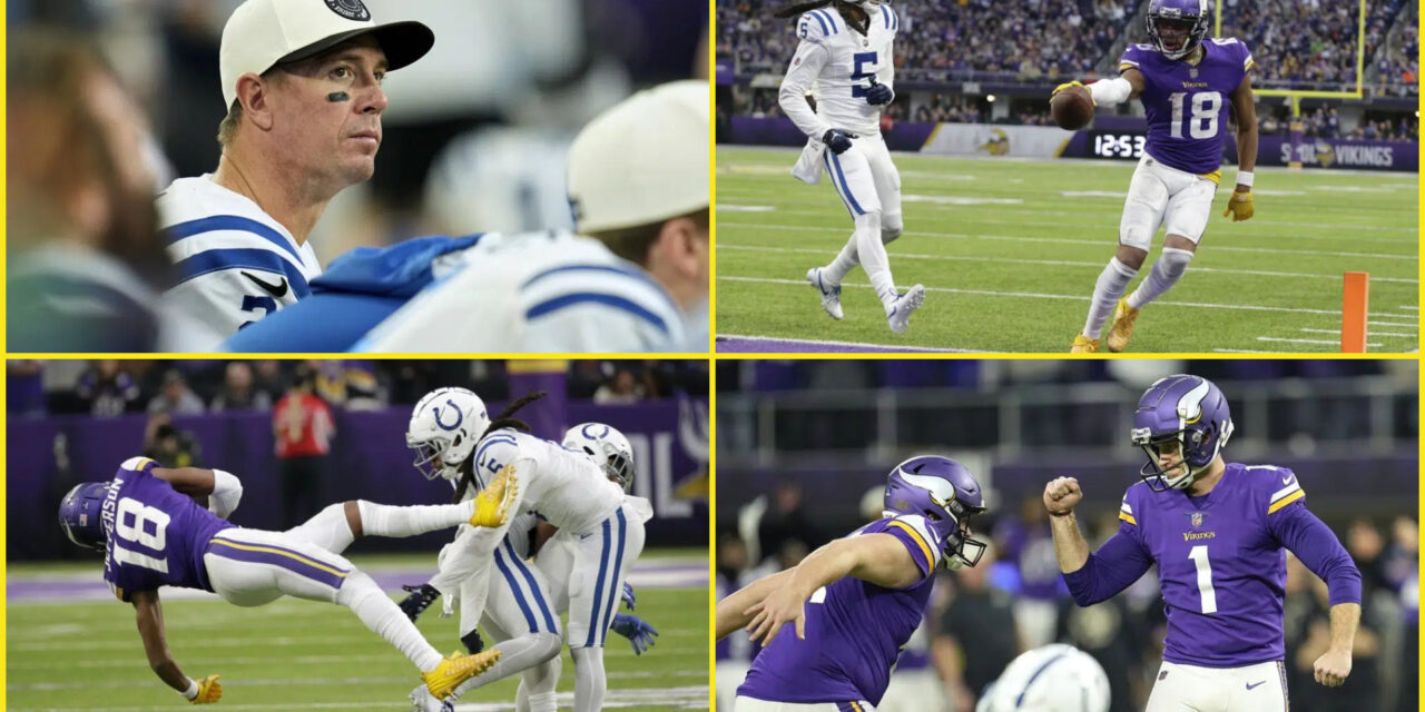 Con la mayor voltereta de la NFL los Vikings vencen a Colts