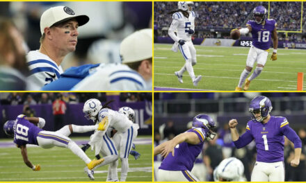 Con la mayor voltereta de la NFL los Vikings vencen a Colts
