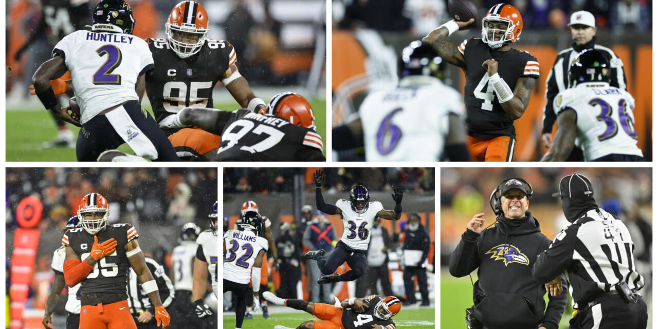 Browns vence 13-3 a Ravens en debut de Watson en casa