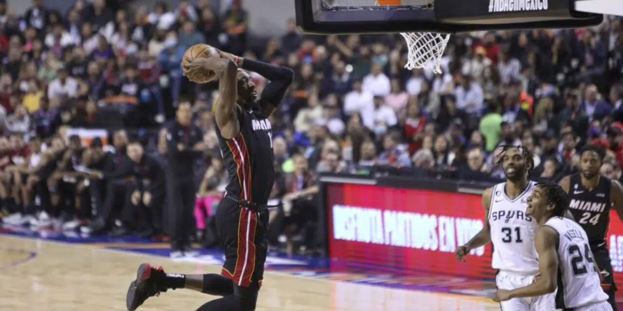 Heat vence 111-101 a Spurs en el retorno de la NBA a México