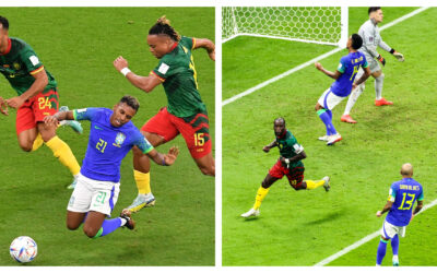 Camerún le pegó a Brasil, pero no le alcanzó