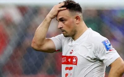 Shaqiri se disculpa por goleada que recibió Suiza ante Portugal