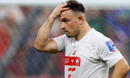 Shaqiri se disculpa por goleada que recibió Suiza ante Portugal