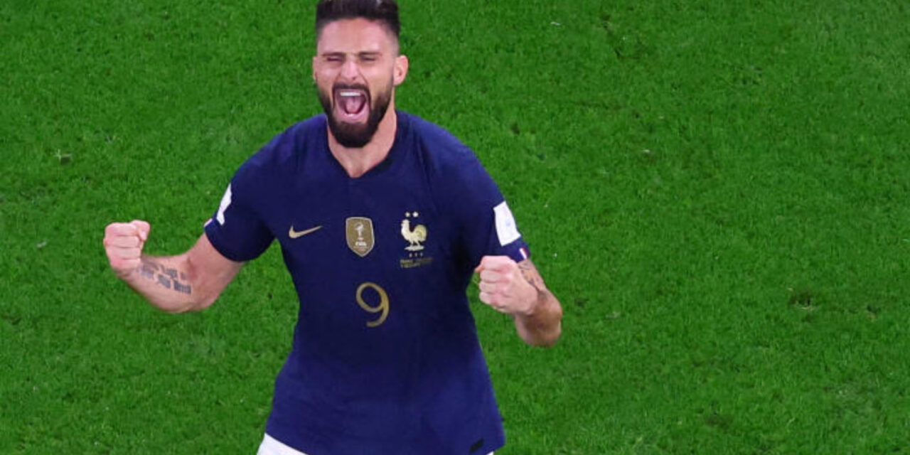 Giroud y su inesperado homenaje al convertirse en el máximo goleador de Francia