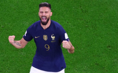 Giroud y su inesperado homenaje al convertirse en el máximo goleador de Francia