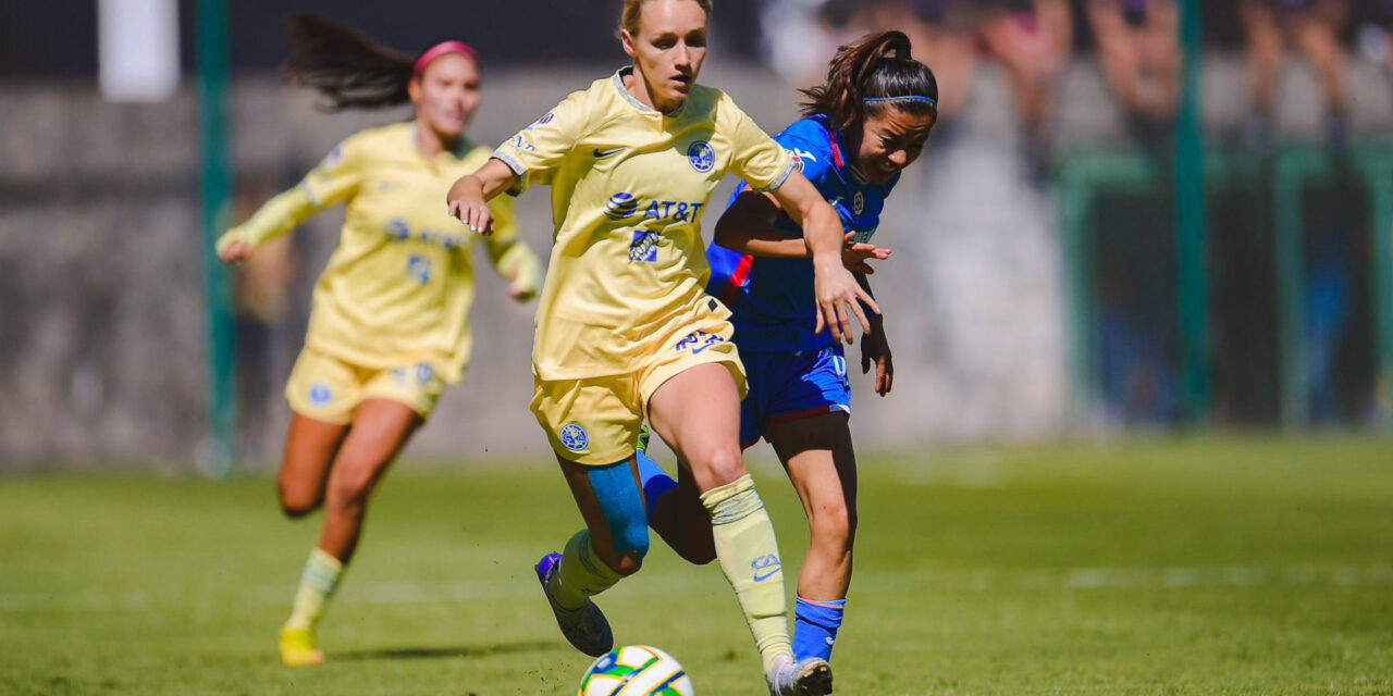 Cruz Azul saca empate al América en la liga femenina de MéxicoLiga Mx femenil