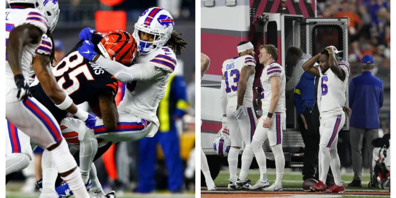 Damar Hamlin de Bills colapsa en partido; NFL suspende el duelo