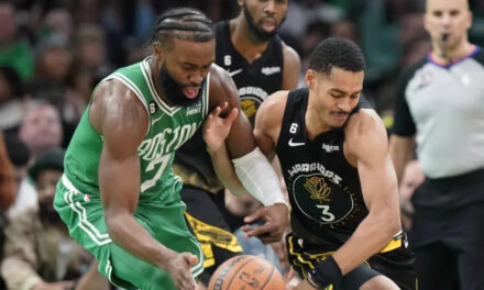 Celtics vencen a Warriors en reedición de final con prórroga