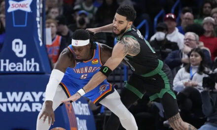 Thunder aplasta por 150-117 a los Celtics, líderes de la NBA