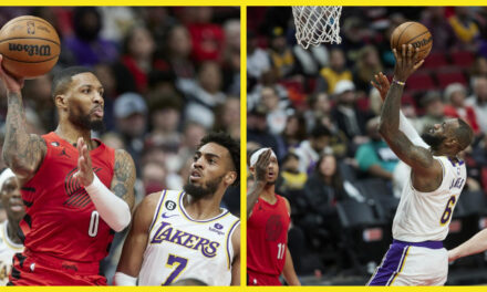 LeBron anota 37 y Lakers vienen de atrás y vencen a Blazers