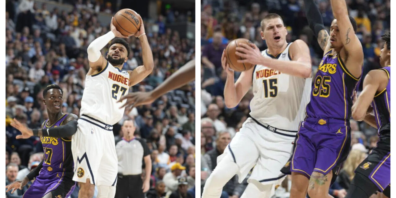 Murray, Jokic lideran triunfo de Nuggets 122-109 ante Lakers