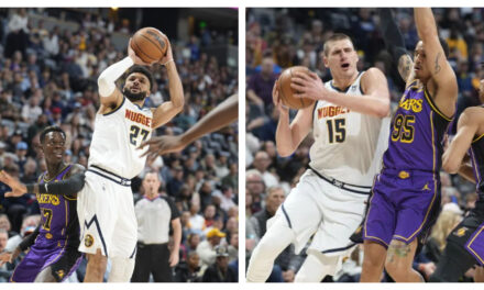 Murray, Jokic lideran triunfo de Nuggets 122-109 ante Lakers