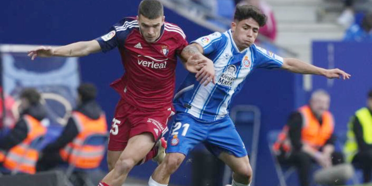 Espanyol y Osasuna dejan su choque de trenes en tablas