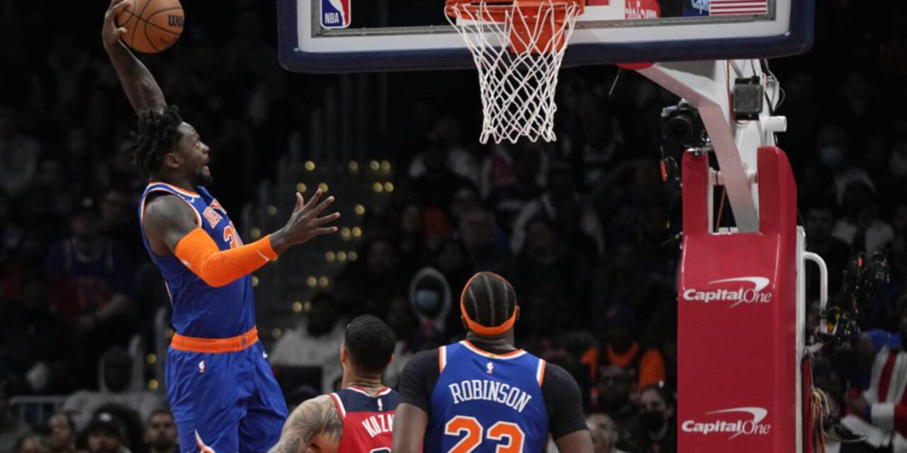 Knicks remontan y vencen 115-109 a Wizards