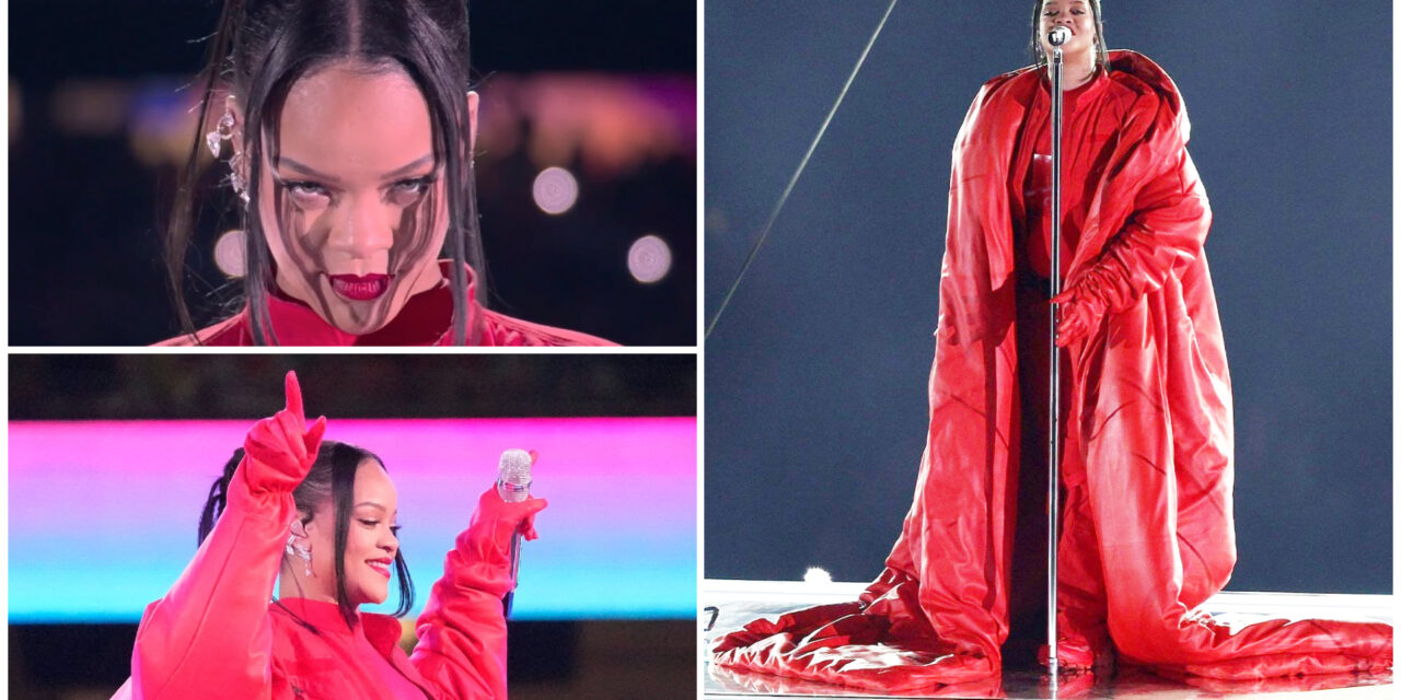 Rihanna volvió a la música en el Super Bowl con un show visual