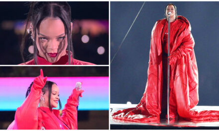 Rihanna volvió a la música en el Super Bowl con un show visual