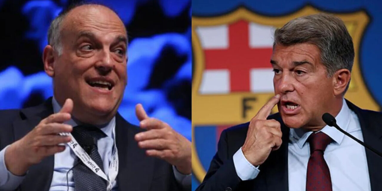 Joan Laporta explota contra el presidente de LaLiga, Javier Tebas