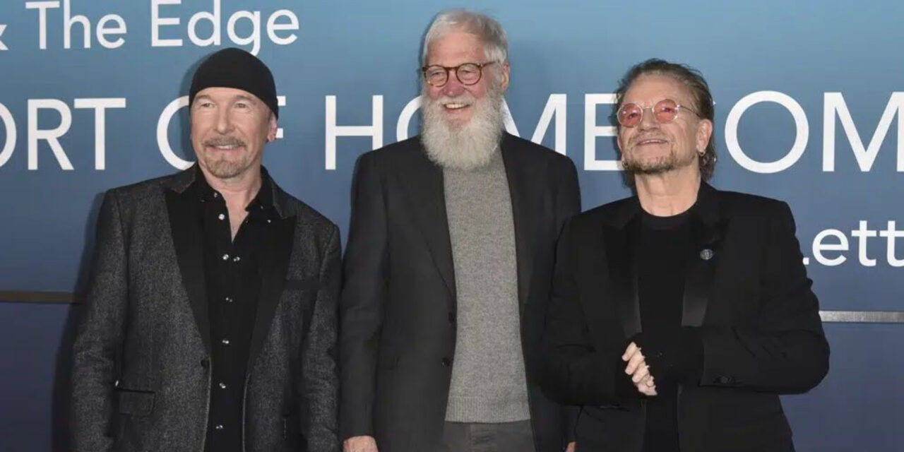 U2 hace mezcla rara con David Letterman