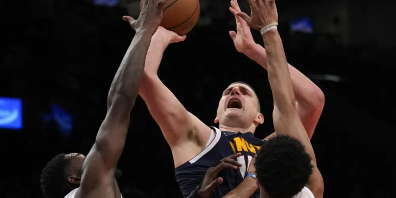 Jokic, Porter y Murray brillan; Nuggets vencen a Nets