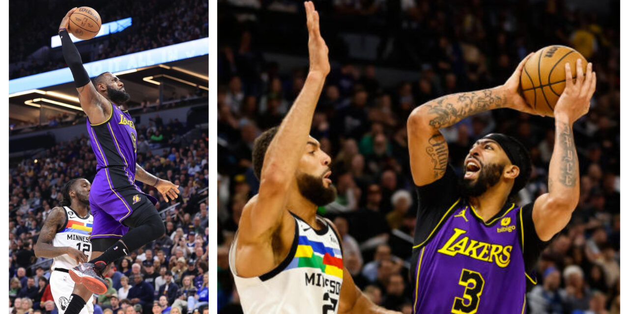 Lakers derrotaron a Minnesota en un trascendental duelo para soñar con los playoffs