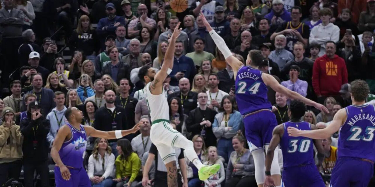 Tiro bloqueado de Kessler impulsa a Jazz a vencer a Celtics