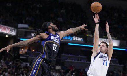 Mavs superan a Pacers y ponen fin a racha de 4 derrotas