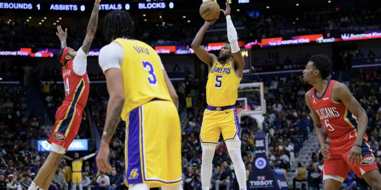 Lakers vencieron a los Pelicans en un duelo clave por el ingreso a los playoffs