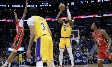 Lakers vencieron a los Pelicans en un duelo clave por el ingreso a los playoffs