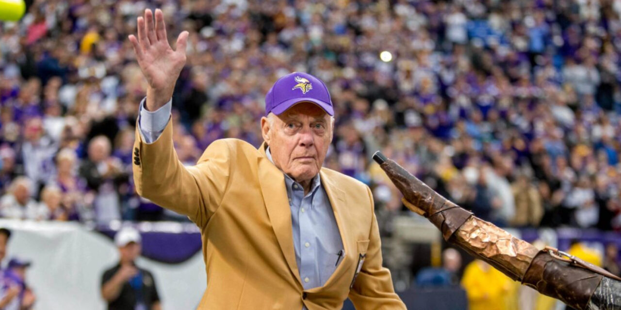 Falleció el gran coach de los Vikings Bud Grant a los 95 años