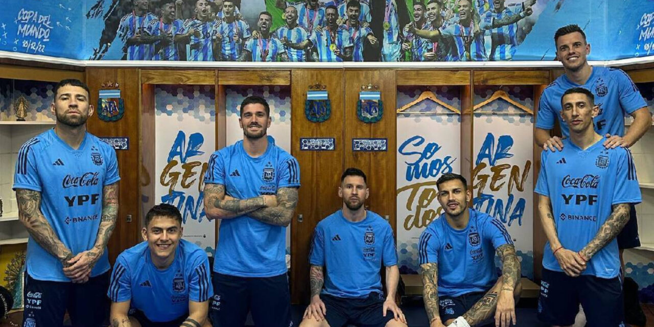 Argentina estrena nuevo vestidor alusivo a campeonato en Qatar 2022