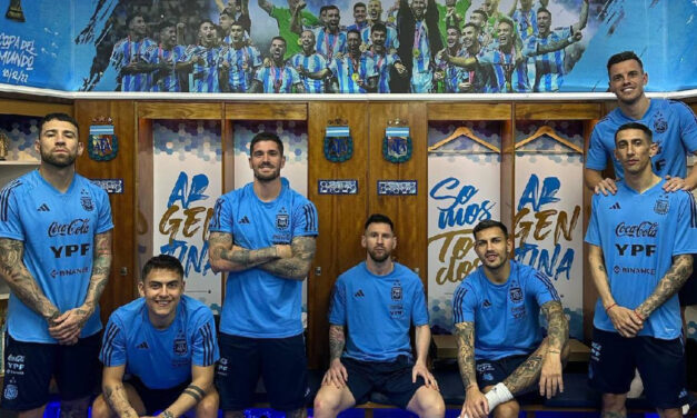 Argentina estrena nuevo vestidor alusivo a campeonato en Qatar 2022